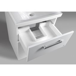 Aqualine Vega szafka 51 cm podumywalkowa wisząca biała VG053