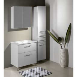 Aqualine Vega szafka 82 cm podumywalkowa wisząca biała VG083