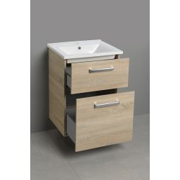 Aqualine Vega szafka 51 cm podumywalkowa wisząca dąb platin VG853