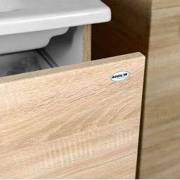 Aqualine Vega szafka 72 cm podumywalkowa wisząca dąb platin VG873