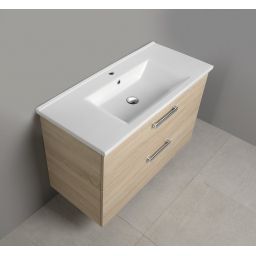 Aqualine Vega szafka 97 cm podumywalkowa wisząca dąb platin VG903