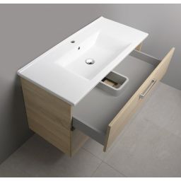 Aqualine Vega szafka 97 cm podumywalkowa wisząca dąb platin VG903