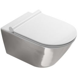Catalano Zero miska WC wisząca bez kołnierza srebrny/biały 0111550041