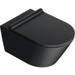 Catalano Zero miska WC wisząca bez kołnierza czarny mat 0111550022