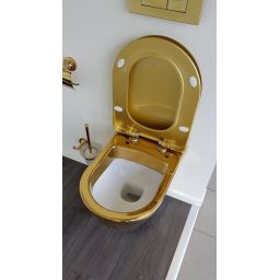 Creavit Paula miska WC wisząca złota TP325-AK00