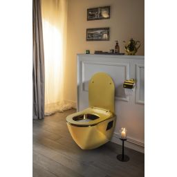 Creavit Paula miska WC wisząca złota TP325-AK00