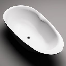 Clou First wanna wolnostojąca 182x82 cm owalna biała CL/05.13010