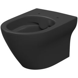 Cersanit Larga miska WC z deską wolnoopadającą wisząca bez kołnierza antracyt mat S701-610