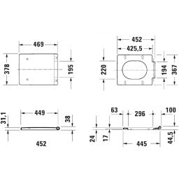 Duravit Vero Air deska sedesowa biała 0022010000