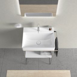 Duravit DuraSquare nogi do umywalki z relingiem chrom 0031011000