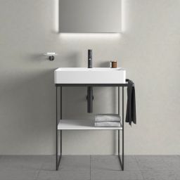 Duravit DuraSquare nogi do umywalki z relingiem czarny mat 0031014600