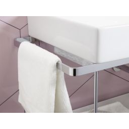 Duravit DuraSquare nogi do umywalki z relingiem czarny mat 0031014600