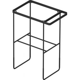 Duravit DuraSquare nogi do umywalki z relingiem czarny mat 0031094600