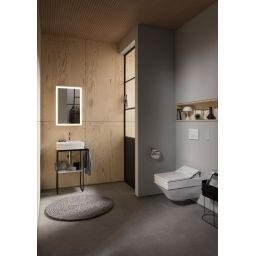 Duravit DuraSquare nogi do umywalki z relingiem czarny mat 0031094600