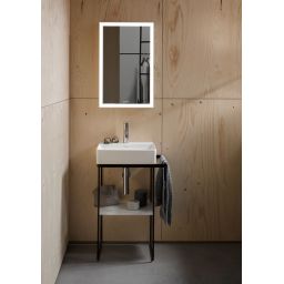 Duravit DuraSquare nogi do umywalki z relingiem czarny mat 0031094600