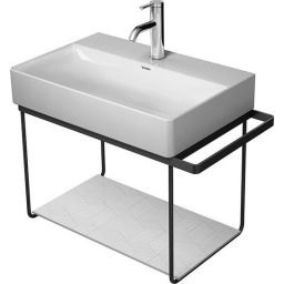 Duravit DuraSquare stelaż wiszący z relingiem do umywalki czarny mat 0031144600
