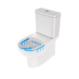 Duravit No.1 miska WC kompakt stojąca Rimless biała 21820900002