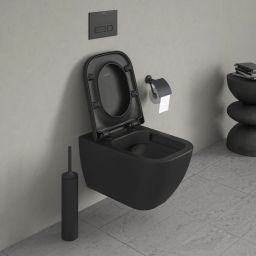 Duravit Happy D.2 miska WC wisząca bez kołnierza antracyt mat 222209AD00