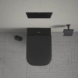 Duravit Happy D.2 miska WC wisząca bez kołnierza antracyt mat 222209AD00