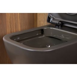 Duravit Happy D.2 miska WC wisząca bez kołnierza antracyt mat 222209AD00