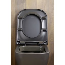 Duravit Happy D.2 miska WC wisząca bez kołnierza antracyt mat 222209AD00
