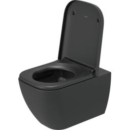 Duravit Happy D.2 miska WC wisząca bez kołnierza antracyt mat 222209AD00