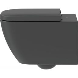Duravit Happy D.2 miska WC wisząca bez kołnierza antracyt mat 222209AD00