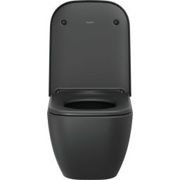 Duravit Happy D.2 miska WC wisząca bez kołnierza antracyt mat 222209AD00