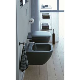 Duravit Happy D.2 miska WC wisząca bez kołnierza antracyt mat 222209AD00