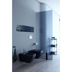 Duravit Happy D.2 miska WC wisząca bez kołnierza antracyt mat 222209AD00