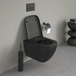 Duravit Happy D.2 miska WC wisząca bez kołnierza antracyt mat 222209AD00