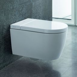 Duravit SensoWash Starck f Plus Compact miska WC Rimless wisząca z deską sedesową myjącą biała 650000012004320