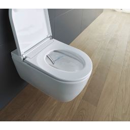 Duravit SensoWash Starck f Plus Compact miska WC Rimless wisząca z deską sedesową myjącą biała 650000012004320