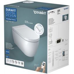 Duravit SensoWash Starck f Plus Compact miska WC Rimless wisząca z deską sedesową myjącą biała 650000012004320