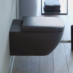 Duravit Happy D.2 miska WC wisząca bez kołnierza antracyt mat 222209AD00