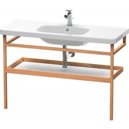 Duravit DuraStyle nogi do umywalki z półką i wieszakiem dąb europejski lity/biały mat DS988401876