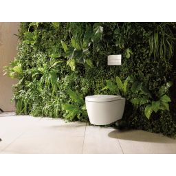 Duravit ME by Starck miska WC wisząca Rimless z deską sedesową wolnoopadającą WonderGliss biały 45290900A11