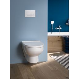 Duravit No. 1 miska WC z deską wolnoopadającą wisząca bez kołnierza biały 45750900A1