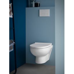 Duravit No. 1 miska WC z deską wolnoopadającą wisząca bez kołnierza biały 45750900A1