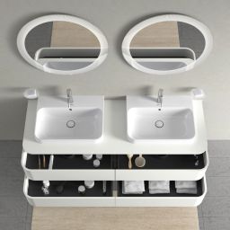 Duravit Happy D.2 szafka 160x55x40,8 cm podumywalkowa wisząca biała HP4974B3636