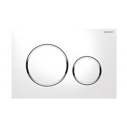 Geberit Sigma20 przycisk spłukujący do WC chrom błyszczący-biały 115.882.KJ.1
