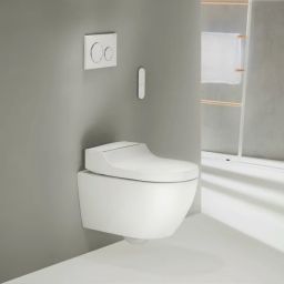 Geberit AquaClean Tuma Comfort toaleta myjąca wisząca bez kołnierza biała 146.290.11.1