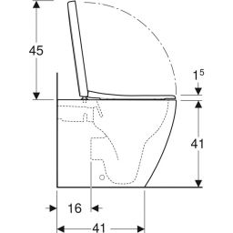 Geberit iCon miska WC stojąca lejowa Rimfree z deską sedesową biały-alpin/biały mat 502.383.JT.1