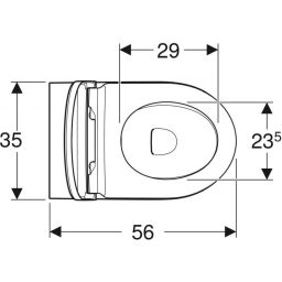 Geberit iCon miska WC stojąca lejowa Rimfree z deską sedesową biały-alpin/biały mat 502.383.JT.1