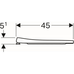 Geberit iCon deska sedesowa wolnoopadająca biała 574950000