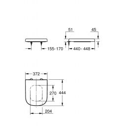Grohe Euro Ceramic deska sedesowa biała 39331002