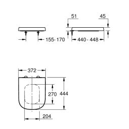 Grohe Euro Ceramic deska sedesowa biała 39331002