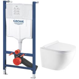 Grohe Solido stelaż podtynkowy z miską WC Hagser Beno i deską wolnoopadającą (38971000;HGR10000042)