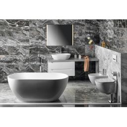 GSI Pura miska WC wisząca bez kołnierza Swirlflush ExtraGlaze biała 881611