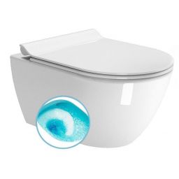 GSI Pura miska WC wisząca bez kołnierza Swirlflush ExtraGlaze biała 881611